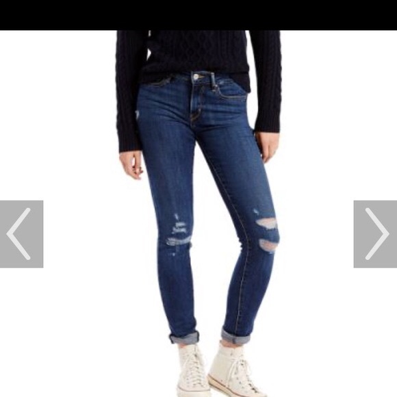 LEVI'S 711 SKINNY JEANS - DAMAGE IS DONE, size 28 - Picture 3 of 13